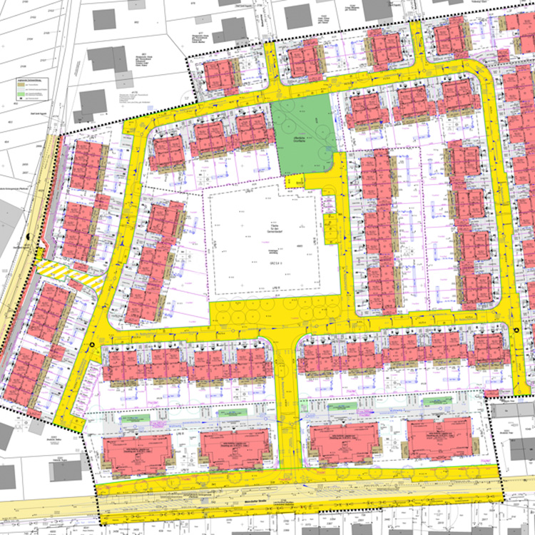 Amtliche Vermessung, amtlicher Lageplan: Darstellung eines amtlichen Lageplans